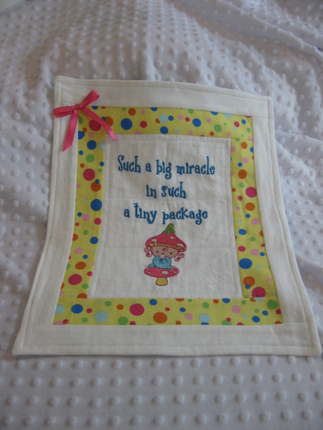 Embroidered Preemie NICU Baby Blanket premature baby gift Etsy