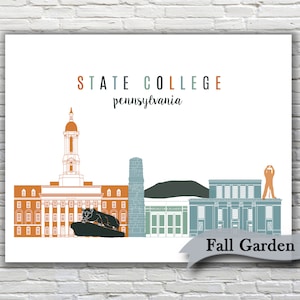 State College PA // Penn State University Print Graduation - Etsy