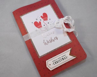 Christmas Loaded Pocket Folder | Stocking Stuffer | Pen Pal Flip Book Folder | Gifts Under 20 | Snailmail | Ephemera Folder