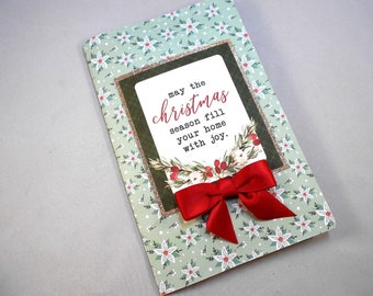 Christmas Loaded Flat Mail Folder | Stocking Stuffer | Penpal Flip Book| Stationery Holder | Gifts Under 20 | Snailmail | Ephemera Folder