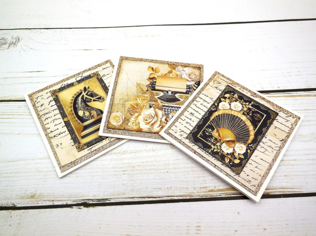 Mini Note Card Set With Envelopes: 3x3 Greeting Cards - Set of 8 - Etsy
