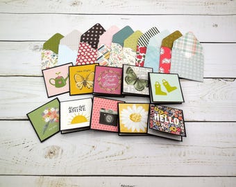 10 Mini Surprise Notes | 2x2 Lunchbox Cards, Teacher Rewards, Pocket Hugs