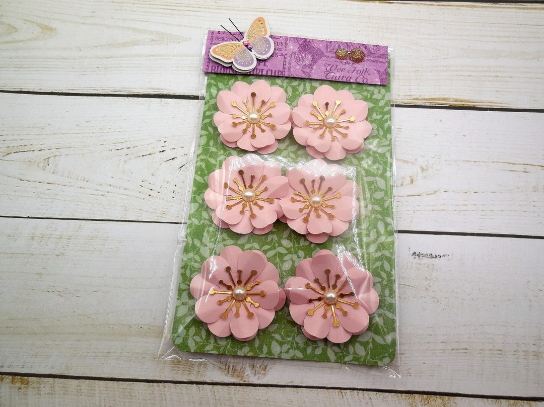 Pink Paper Flowers - Gift Toppers, , Table Scatter, Wedding Table ...