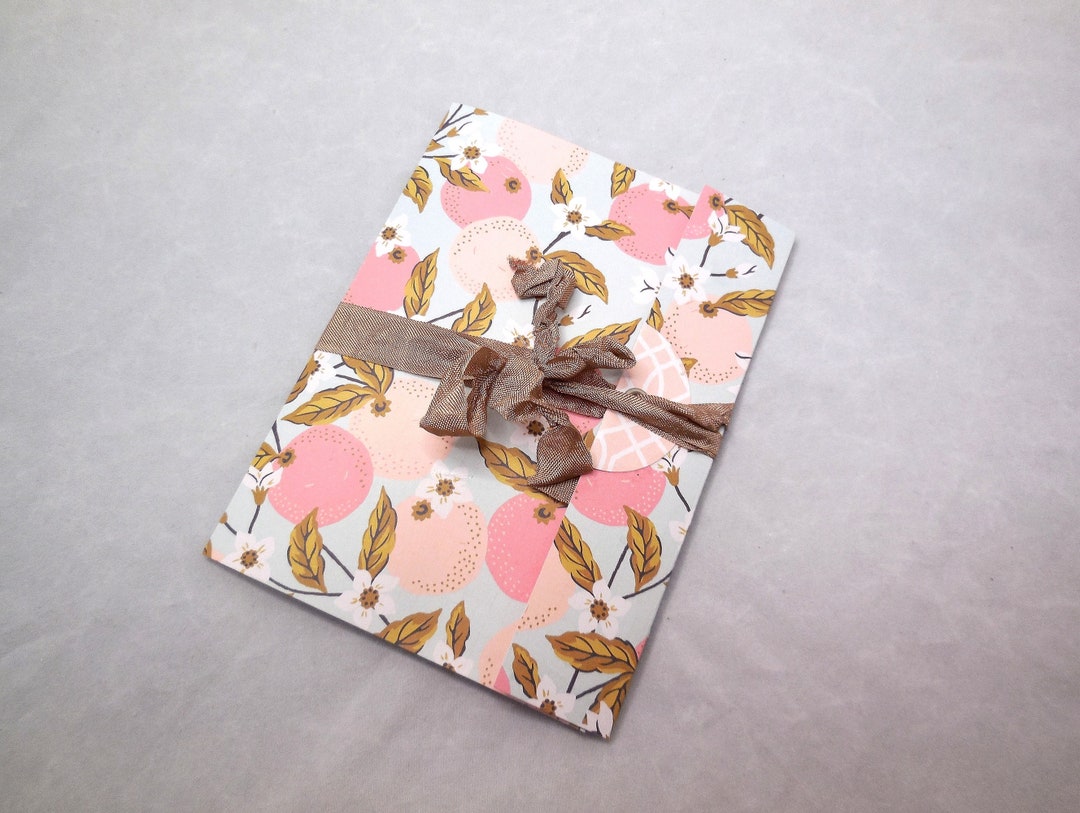 Handmade Pocket Folder With Mini Notepad & Cards: Shabby Chic Happy ...