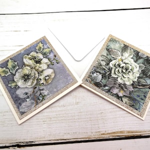 Wildflower Mini Notecard Set: 3x3 Square Blank Cards