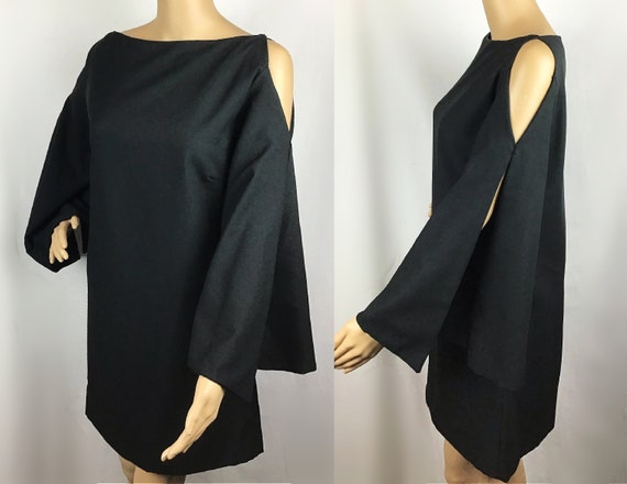 Dressbarn black dress with bell sleeves hotsell