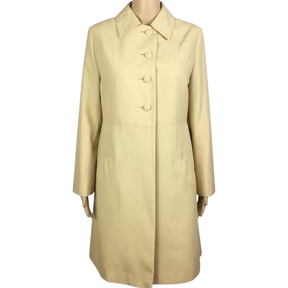 Vintage 1960s Mod Beige Trench Mac Coat Small-medium - Etsy