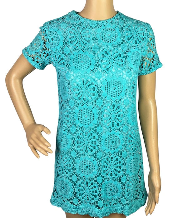cup of love mini dress FOR LOVE & LEMONS Kate Mini Dress in Blue Small