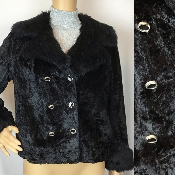Faux Fur Collar and Cuffs Coat Etsy UK