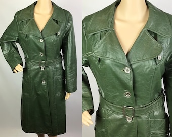 Vintage Green Short Leather Jacket - Etsy Vintage Green Short Leather Jacket - Etsy