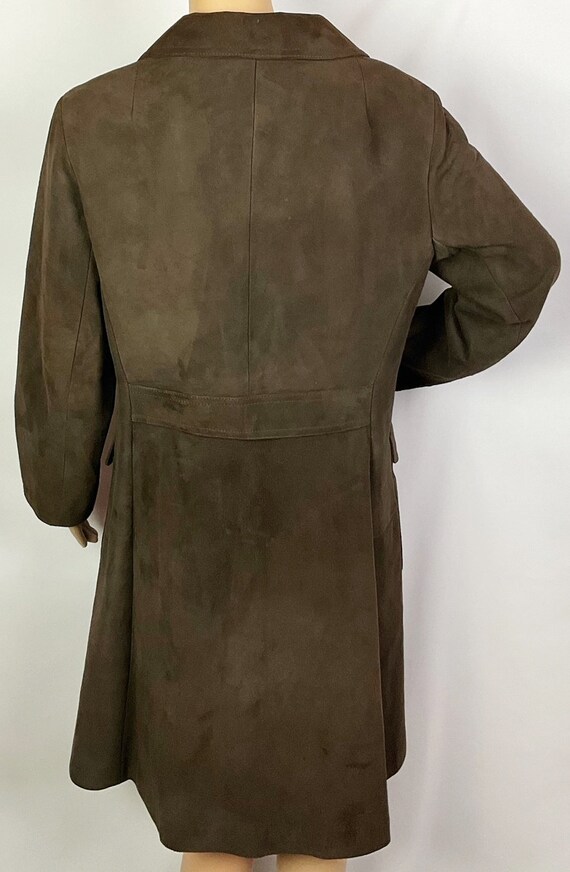 Vintage 1960s Suede & Leathercraft Mod Hippie Dark Brown