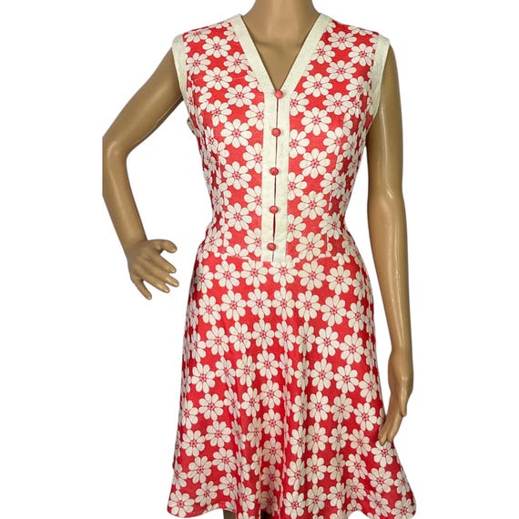 Vintage 1960s Mod Coral Pink Pink & White Embroidered Mini Shift Dress  Medium - Etsy