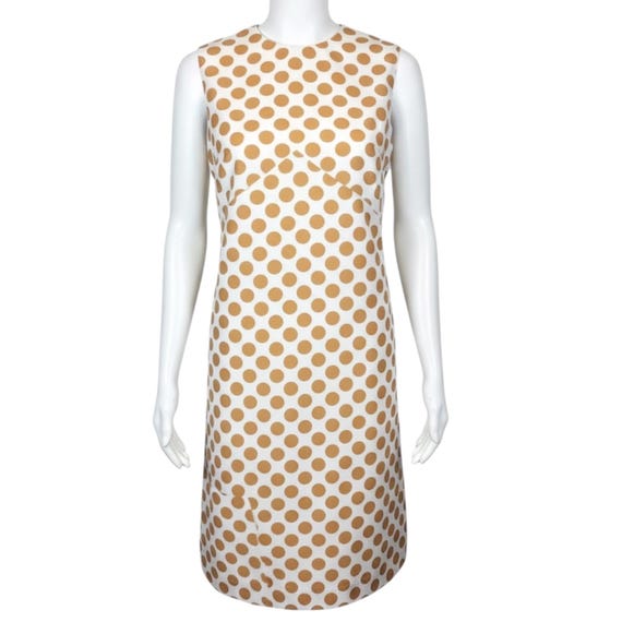 mens brown dress shoe laces Women's Brown Polka Dot Chiffon Scarf Detail Maxi Dress | Kathani main image 0