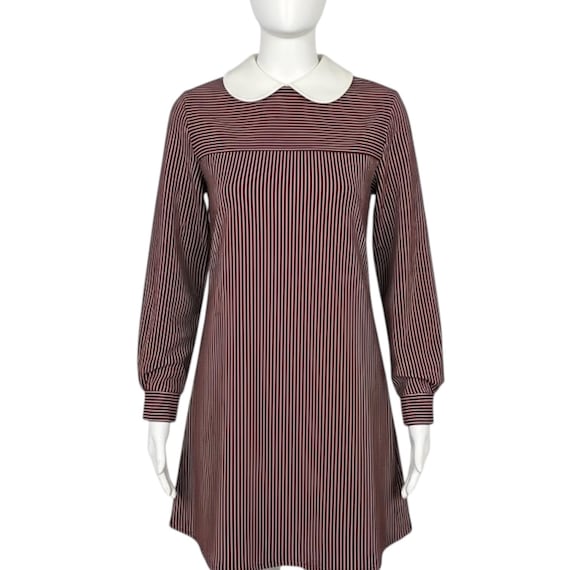 burgundy and white striped dress OFFICE SIREN STRIPED SHIRT DRESS IN BURGUNDY  AKIRA