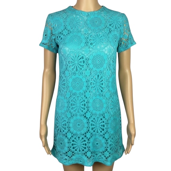 turquoise lace short dress Tiffany Blue Sweetheart Beaded Applique Lace Short Dress Tight Homecom prommirror
