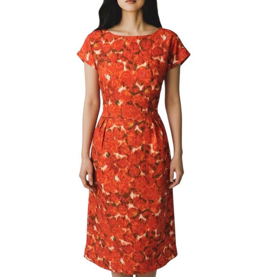 open lace back dress Teava Laced Waist Maxi Dress Floral Orange– Selfie Leslie