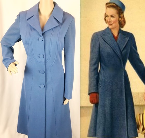 Vintage 1970s does 40s Air force Blue Reefer style
