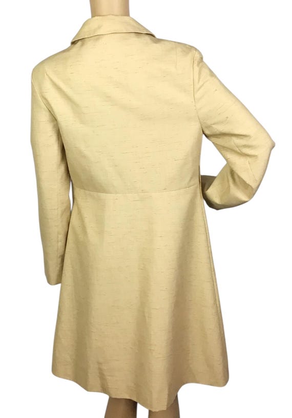 Vintage 1960s Mod Beige Trench Mac Coat Small-medium - Etsy