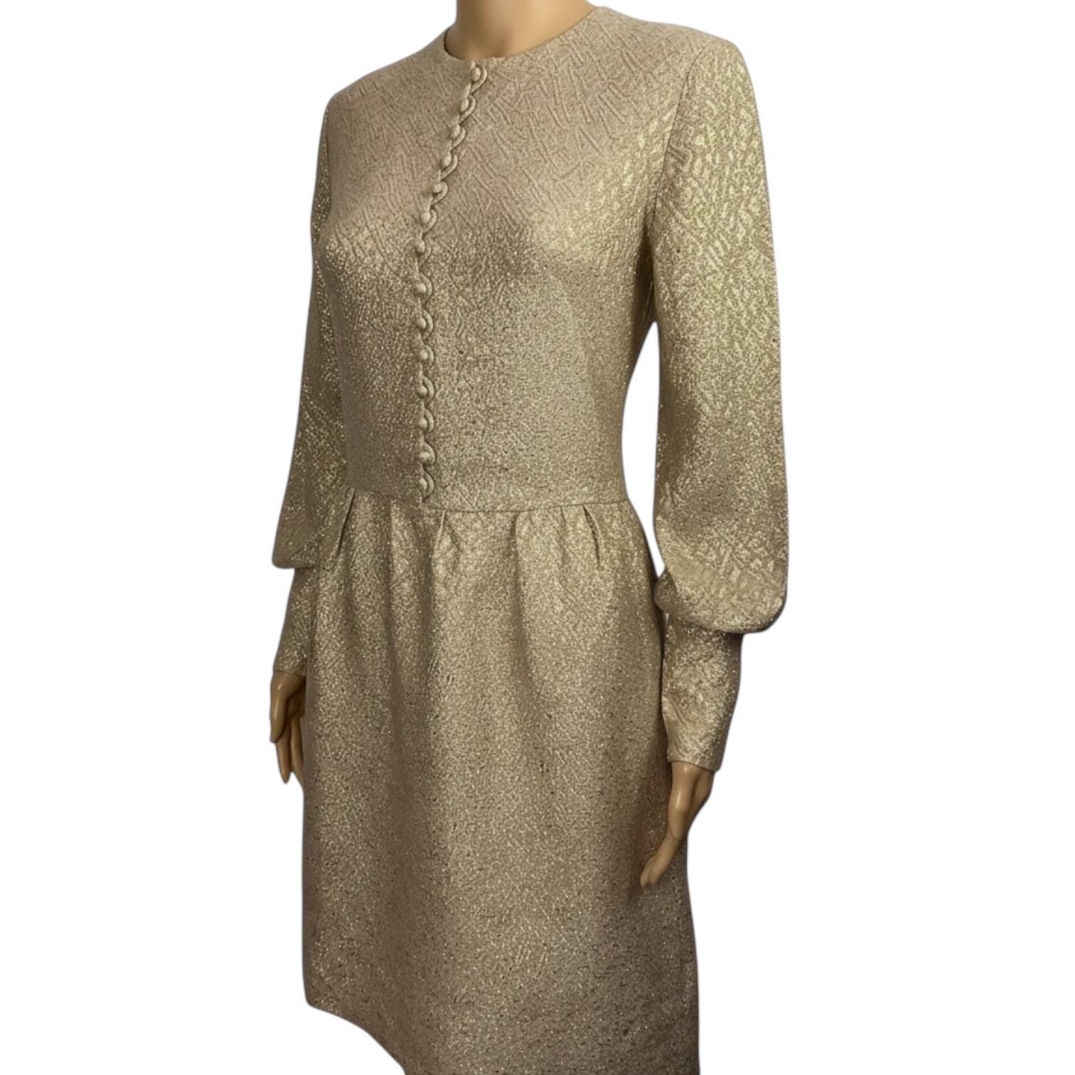 biba gold dress Biba, London Gold Metallic Baby Doll Dress