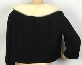 【2plan】Mink reversible crop antique jacket Men's Ranch Full Skin Mink Reversible Bomber Jacket