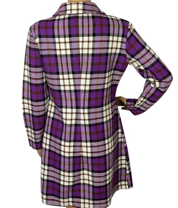 purple plaid mini dress One Way Plum Purple Plaid Dress Shop the Mint