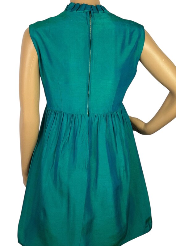 Vintage 1960s Mid Century Mod Teal Green Shantung Ruffled Collar Bib Cocktail Mini Shift Dress Small - Etsy Israel Vintage 1960s Mid Century Mod Teal Green Shantung Ruffled Collar Bib Cocktail Mini Shift Dress Small - Etsy Israel