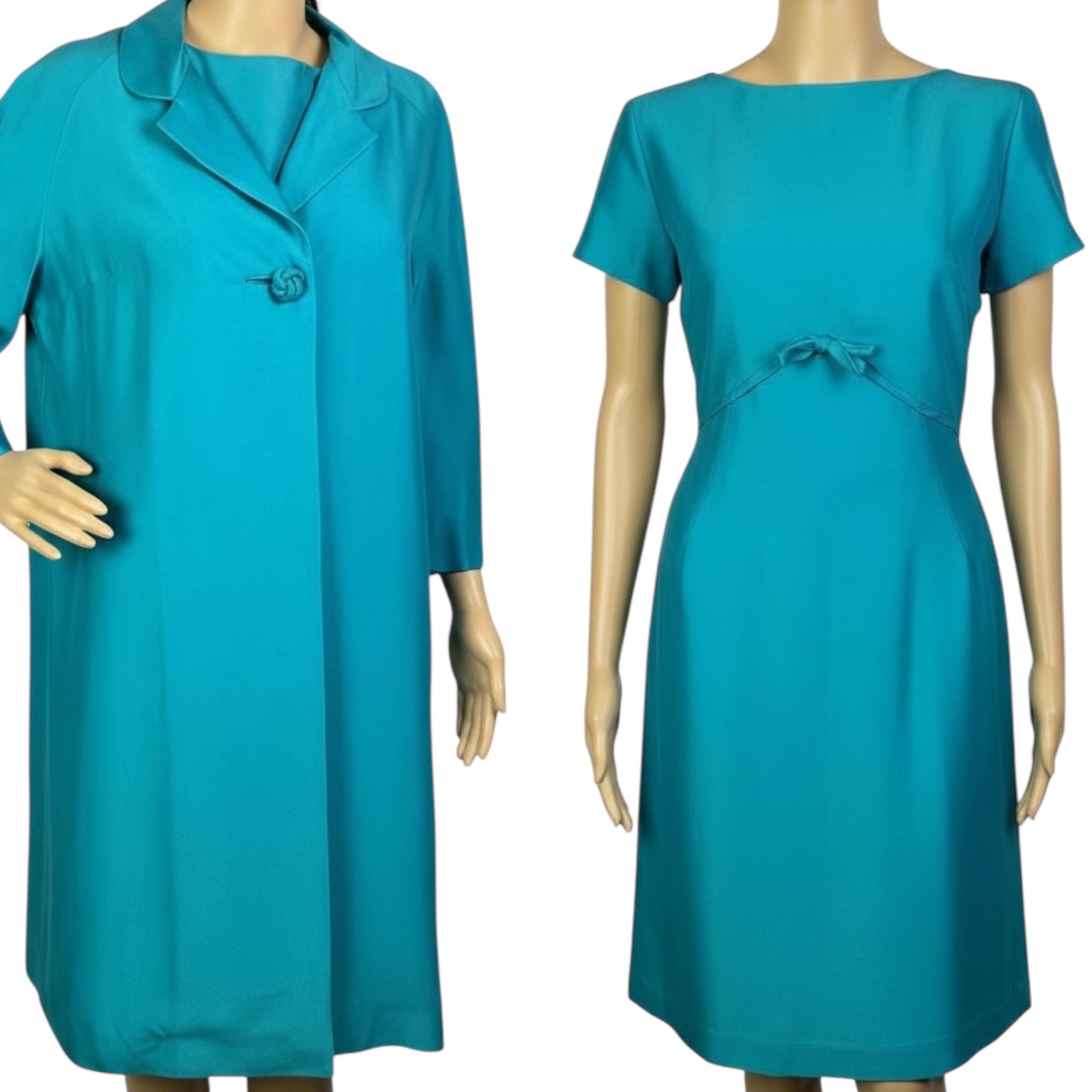 in the sixties モッズ　60s bluesdress イギリス Vintage 1960s Mid Century Mod Blue Shift Dress and Matching Swing