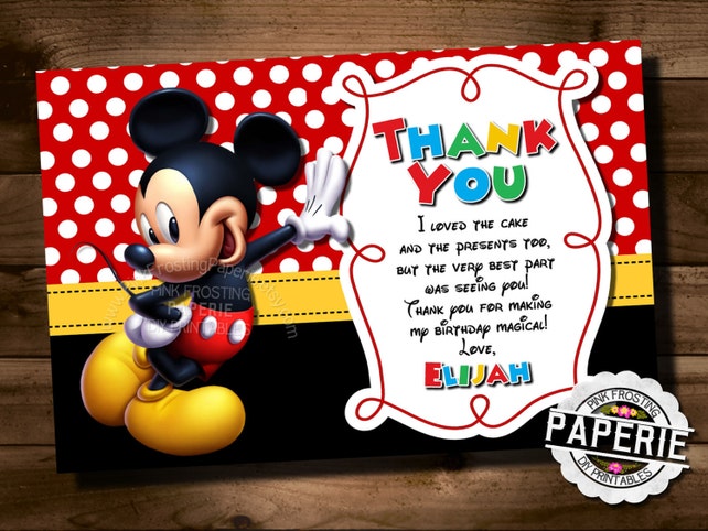 Mickey Mouse Birthday Invitation Mickey Mouse Clubhouse Invite
