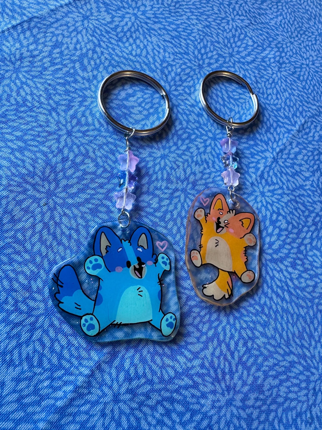 Bluey and Bingo Keychains - Etsy