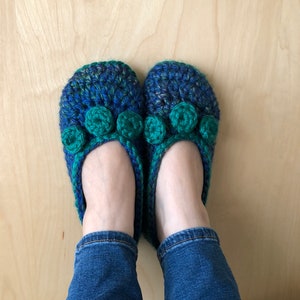 Crochet Pattern ODETA SLIPPERS for Teens and Adults Super Bulky yarn house shoes Instant Download pattern 545 image 5