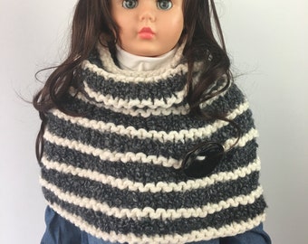 KNITTING PATTERN * Gloria Cape * Instant Download Pattern # 525 * baby toddler child teen adult sizes * super bulky yarn