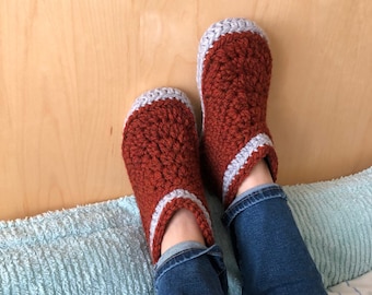 Patron au crochet * chaussons DAWN pour adolescents et adultes * fil super volumineux * chaussures d'intérieur * modèle à téléchargement immédiat n° 546