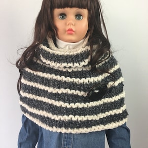 KNITTING PATTERN * Gloria Cape * Instant Download Pattern # 525 * baby toddler child teen adult sizes * super bulky yarn