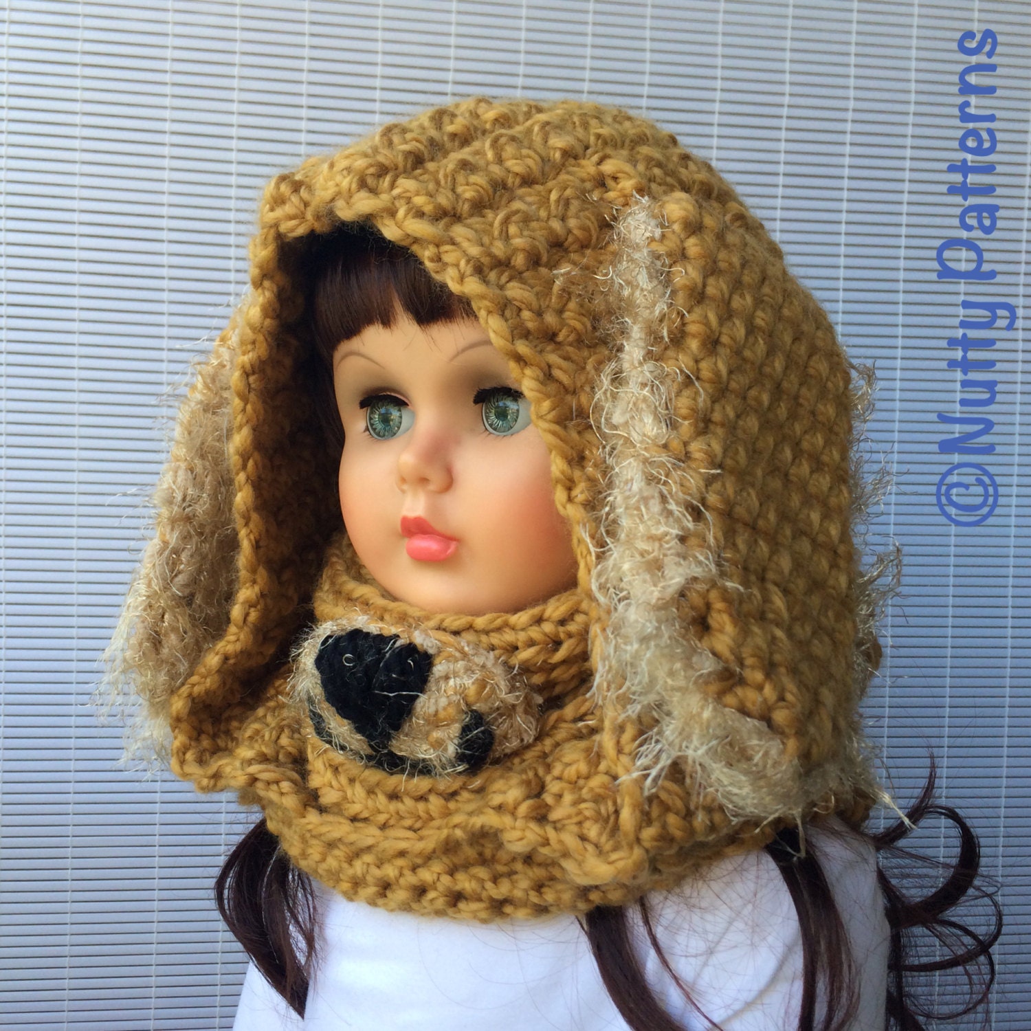 Crochet Pattern Dog Hooded Cowl Instant Download Pattern Etsy