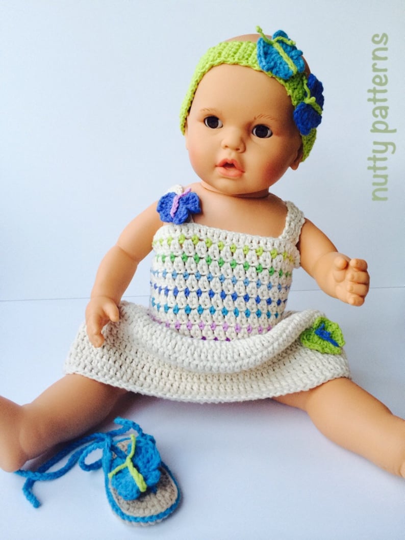 Crochet Pattern Bella Dress for Baby Girls and Toddler Girls Instant Download Pattern 462 Easy image 2