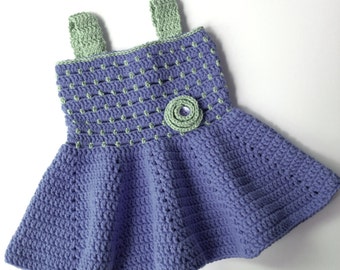 Crochet Pattern * Sandy Dress for baby girls * Instant Download Pattern #465 * Easy * 3 month to 24 Month Sizes *