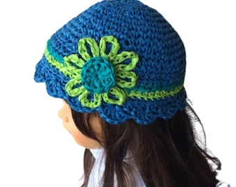 Crochet Pattern * DAISY Hat * PDF Instant download # 499 * Sun hat * raffia * beach hat * baby toddler child teen adult * girls * straw hat