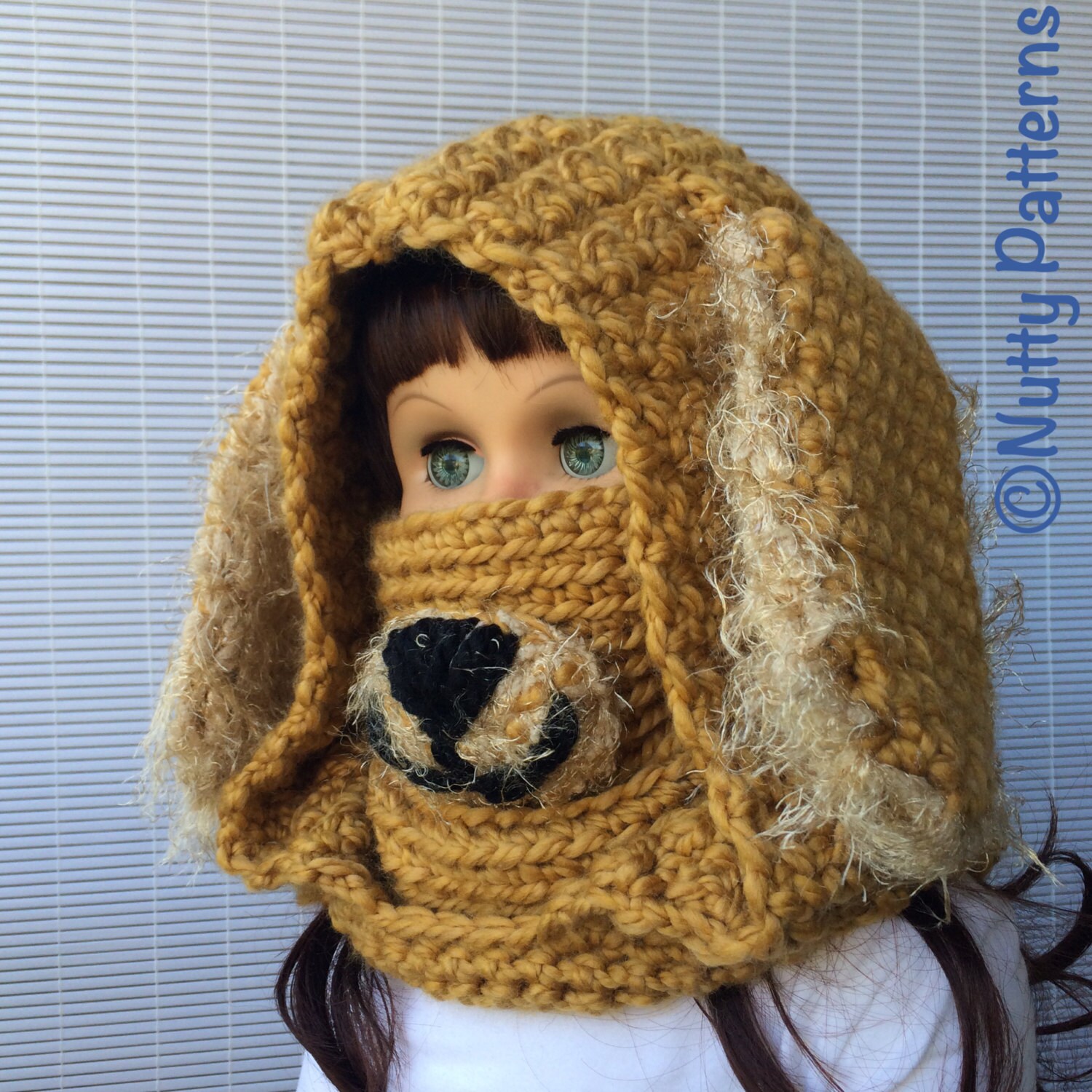 Crochet Pattern Dog Hooded Cowl Instant Download Pattern Etsy