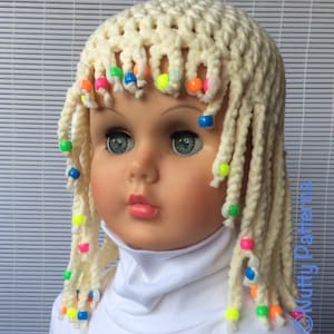 Crochet Patterns * Cleopatra Hat * instant download pattern #467* Halloween * costume wig * easy * bulky * girls * baby toddler child teen