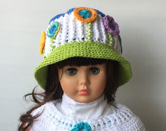 Crochet Patterns * BLOOM HAT * PDF Instant download # 517 * Flowers * Easter hat * Spring * Summer hat * baby toddler child teen adult *