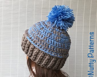 Crochet Pattern * BOBBY Hat * Instant Download Pdf #506 * Baby toddler child teen adult sizes * easy * Beanie * Cap * unisex