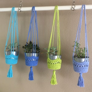 Crochet Patterns MEDITERRANEAN PLANT HANGER Instant Download Pattern 537 minimalist eco-friendly for vine plants, succulents, herbs image 2