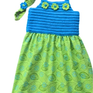 Crochet Pattern * Tatum Sundress * Summer dress * PDF Instant Download Pattern #495 * Fabric skirt * Beach Dress for Baby, Toddler, Child