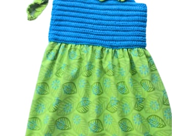 Crochet Pattern * Tatum Sundress * Summer dress * PDF Instant Download Pattern #495 * Fabric skirt * Beach Dress for Baby, Toddler, Child