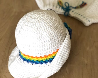 Crochet Pattern- BRIA HAT -  Pdf pattern # 540 - with Bria little cross bag - baby toddler child teen adult sizes - beginners pattern