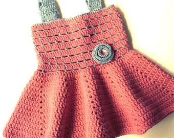 Crochet Pattern * Sandy Dress for baby girls * Instant Download Pattern #465 * Easy * 3 month to 24 Month Sizes *