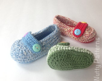 Crochet Pattern * His and Her Loafers * Instant Download #432 * for babies and toddlers *Pdf pattern * Newborn - 3Yrs
