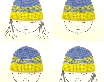 Crochet Pattern * NY HAT * Beanie * Cap * Instant Download Pattern # 507 * baby toddler child teen adult sizes * easy * unisex * pdf