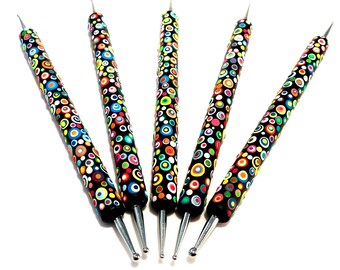 Hand Painted Mandala Dotting Tools, Nail Art, Art Tools