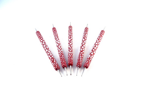Sculpting Tools Dotted Art Pen Embossing tools Modelling Tool Set Nail Tools UK Seller B 15- Mandala Tool Point Painting Wax tool